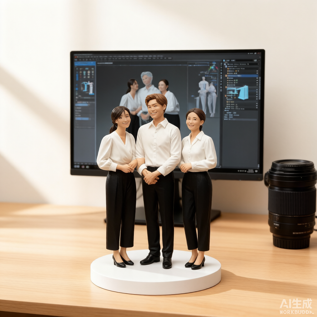 Custom friends 3D figurine from photo by Joyfulpop