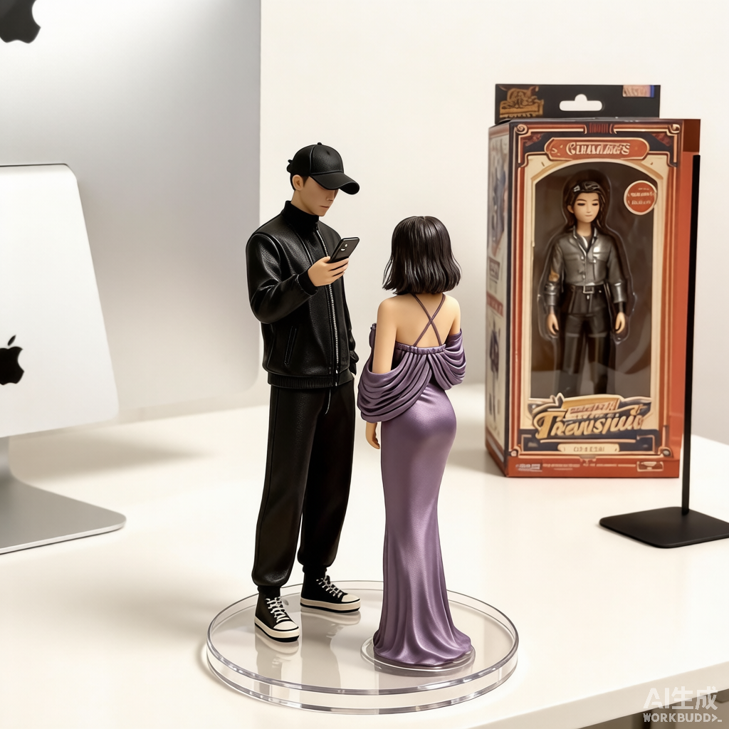 Custom family 3D portrait figurine from photo by Joyfulpop