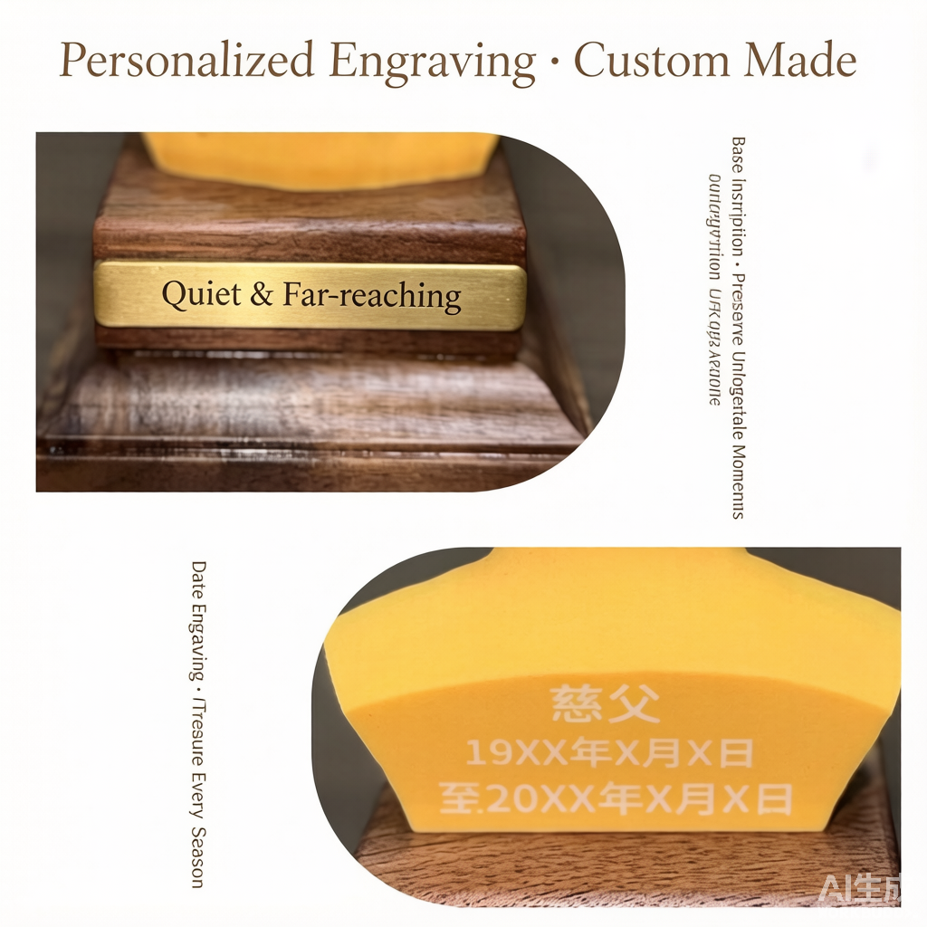Custom elderly memorial 3D figurine from photo by Joyfulpop