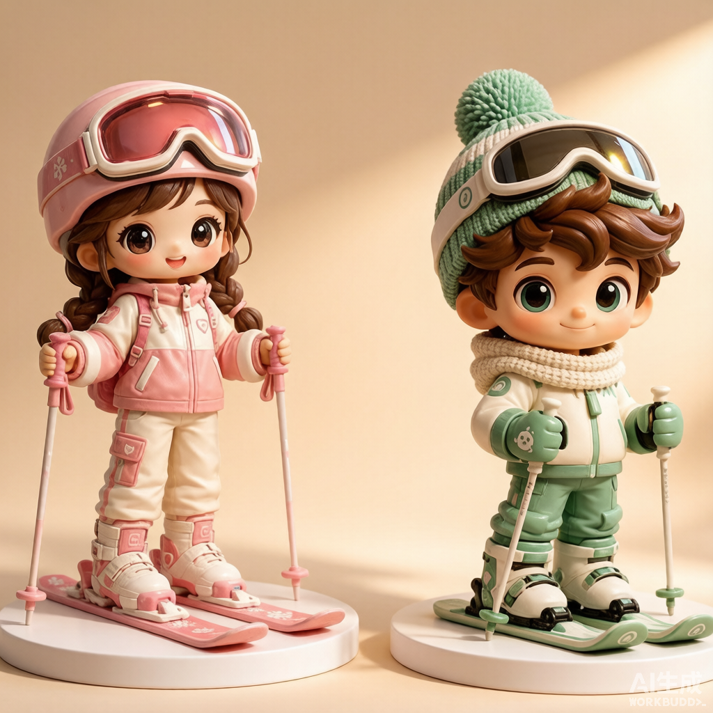 Custom cartoon-style 3D figurine handcrafted from photo by Joyfulpop
