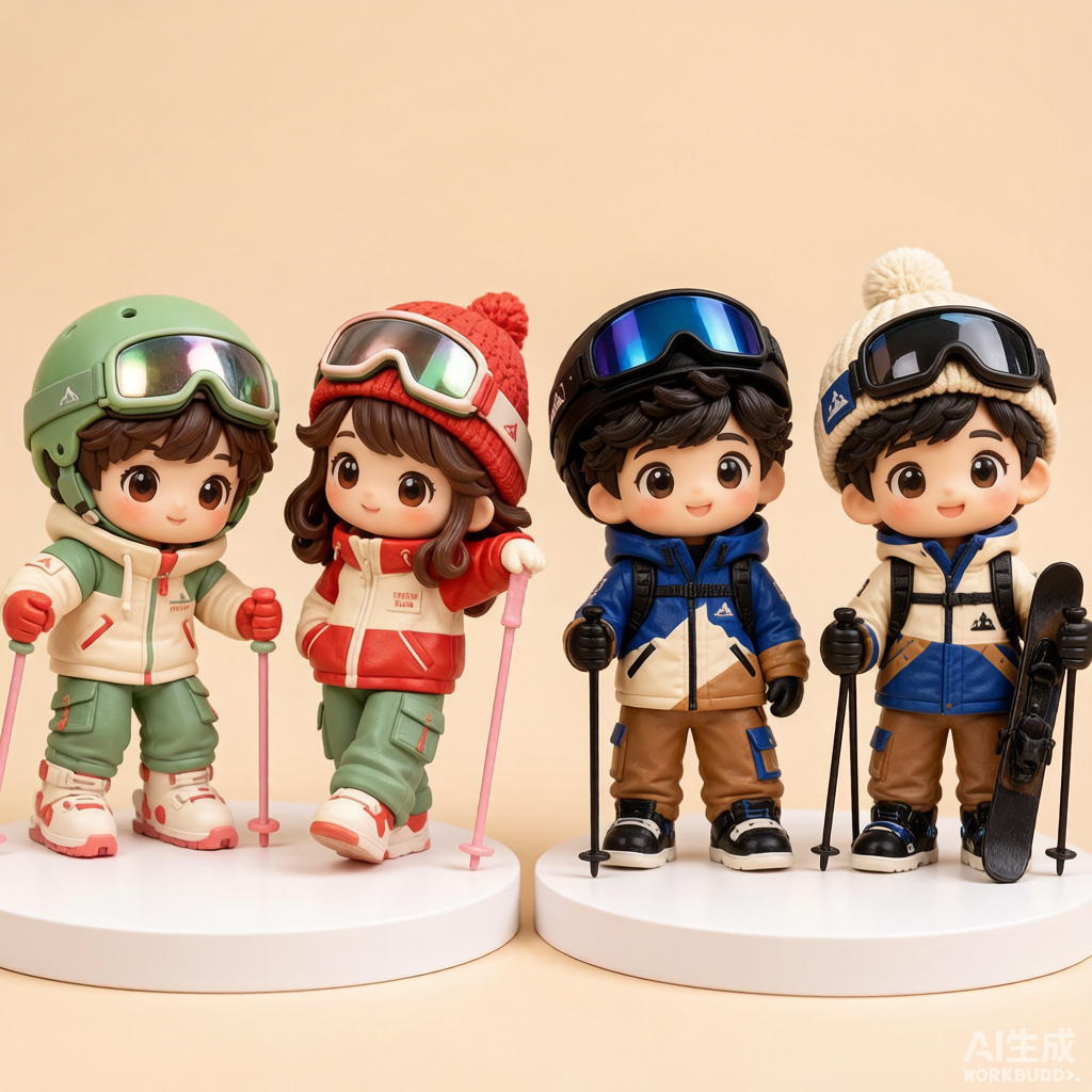 Custom cartoon-style 3D figurine handcrafted from photo by Joyfulpop