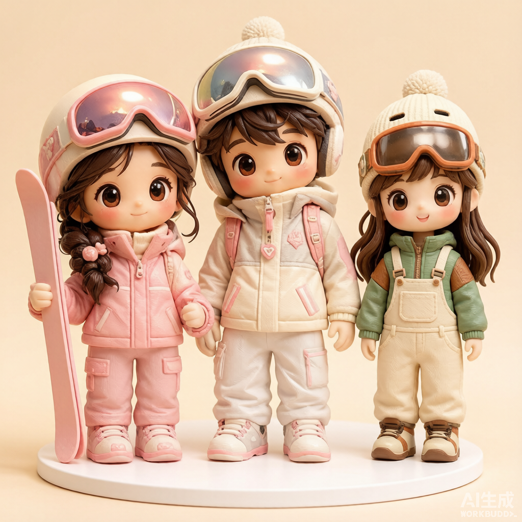 Custom cartoon-style 3D figurine handcrafted from photo by Joyfulpop