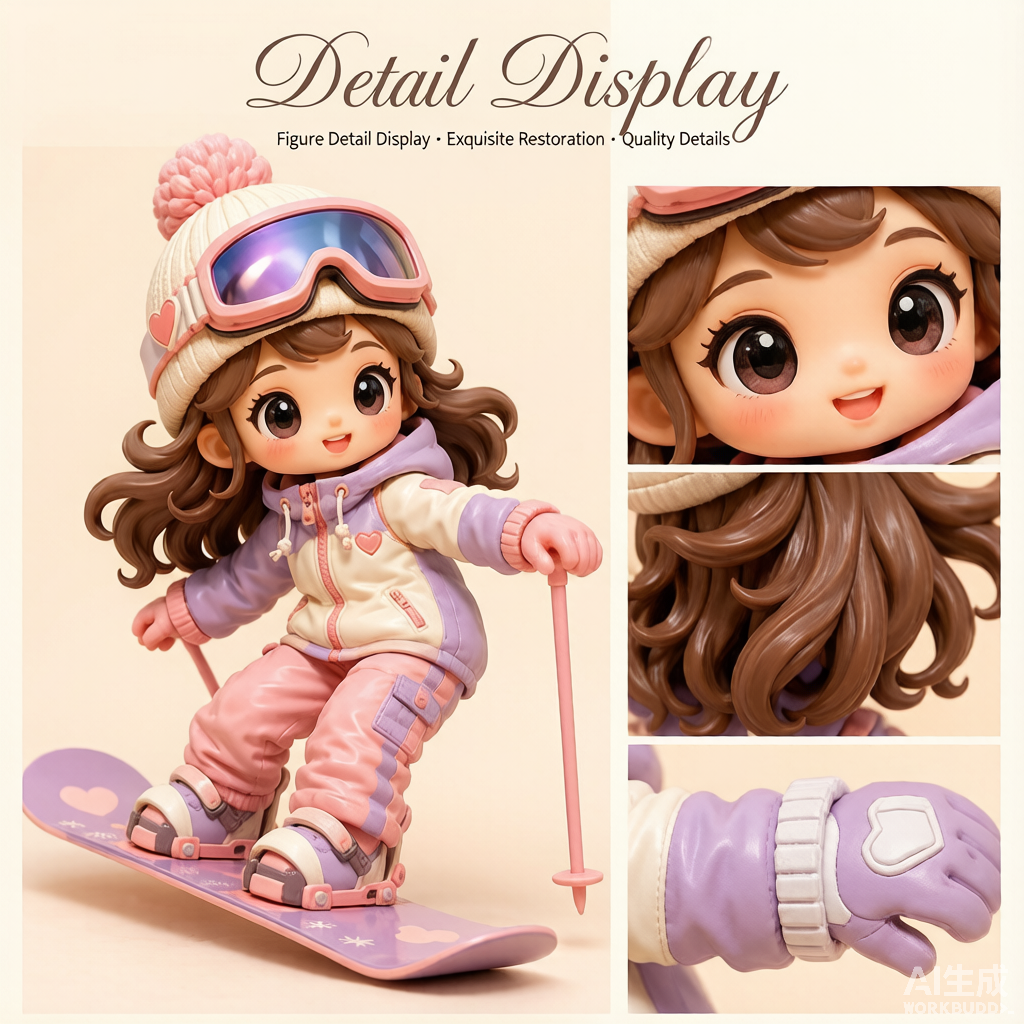 Custom cartoon-style 3D figurine handcrafted from photo by Joyfulpop