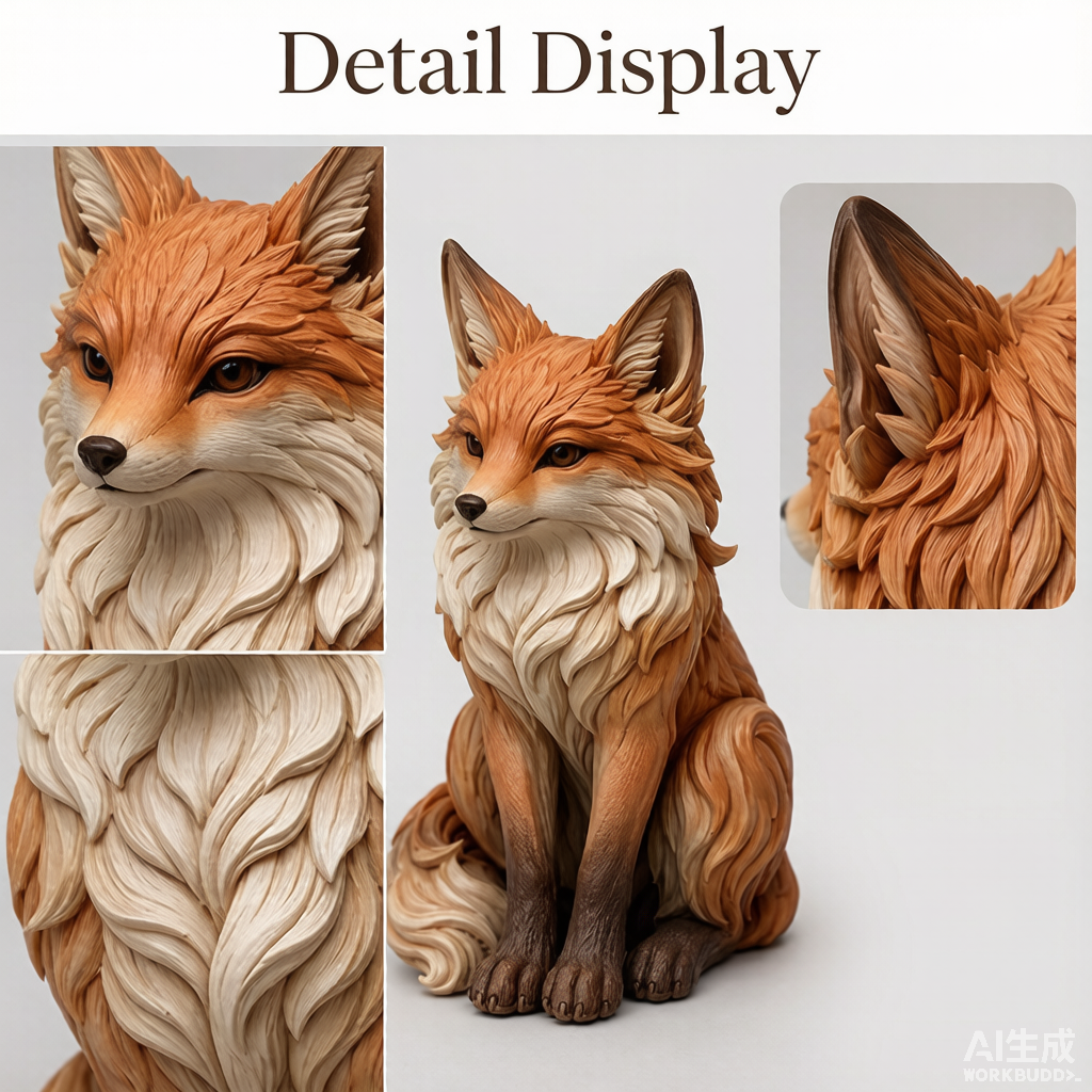 Custom pet memorial 3D figurine from photo by Joyfulpop