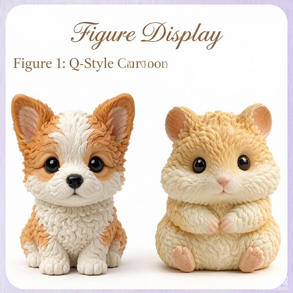 Custom pet memorial 3D figurine from photo by Joyfulpop