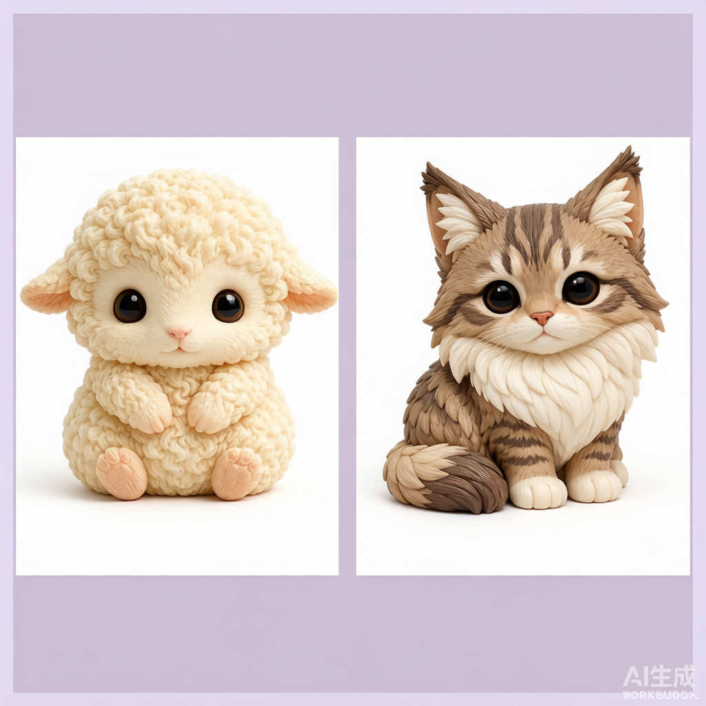 Custom pet memorial 3D figurine from photo by Joyfulpop