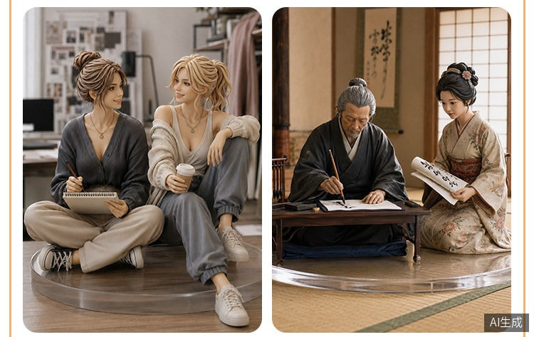 Custom friends 3D figurine from photo by Joyfulpop