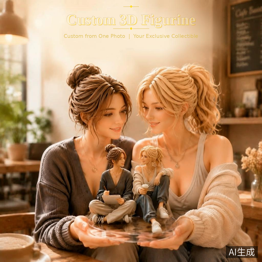 Custom friends 3D figurine from photo by Joyfulpop