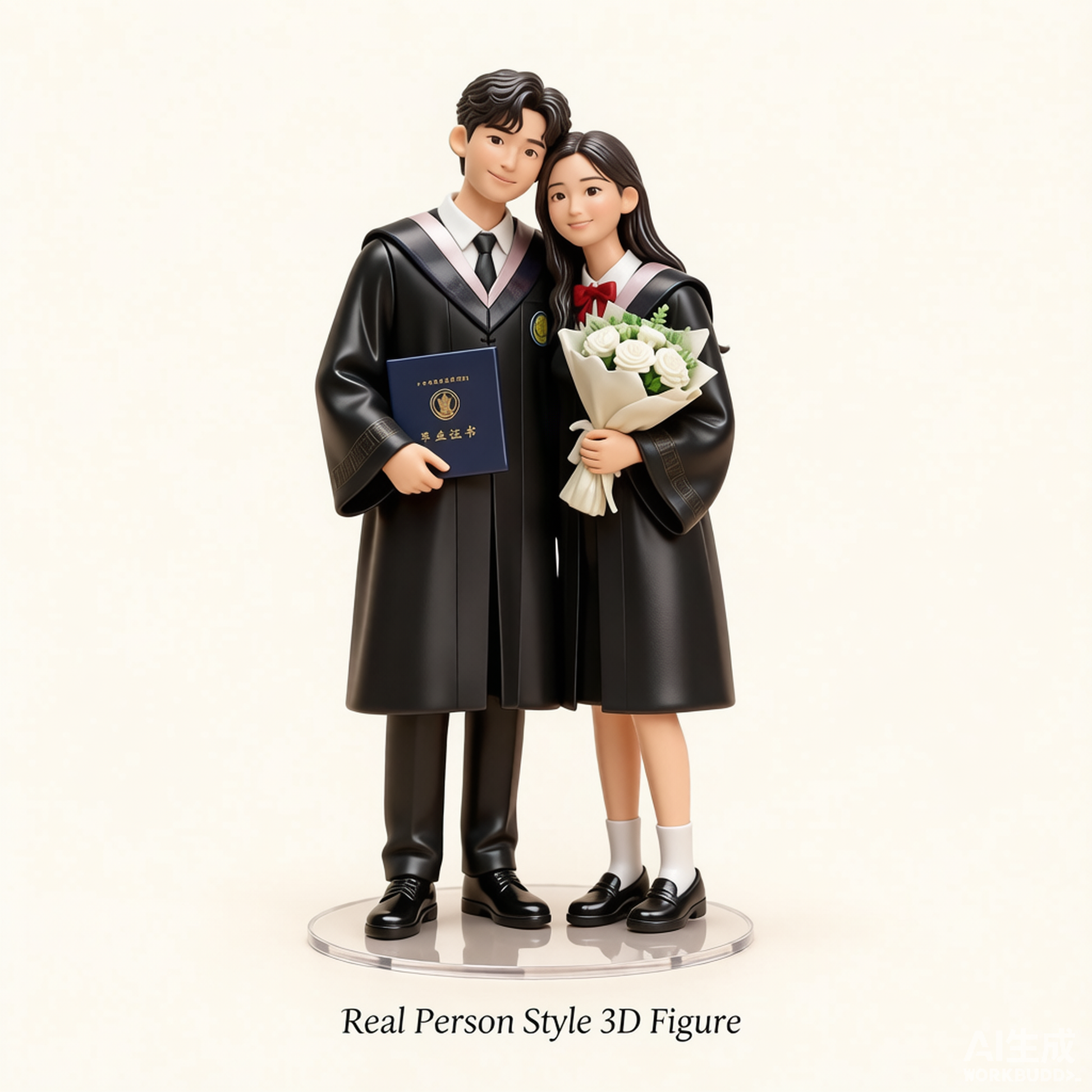 Custom friends 3D figurine from photo by Joyfulpop