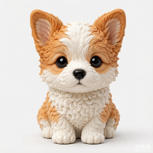 Custom pet memorial 3D figurine from photo by Joyfulpop