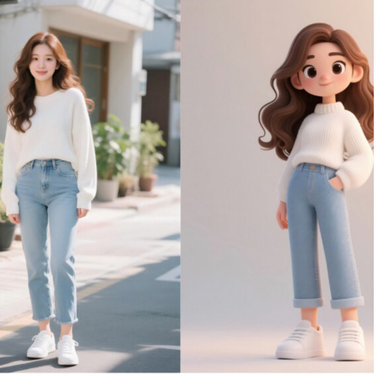Custom half-body 3D bust figurine from photo by Joyfulpop