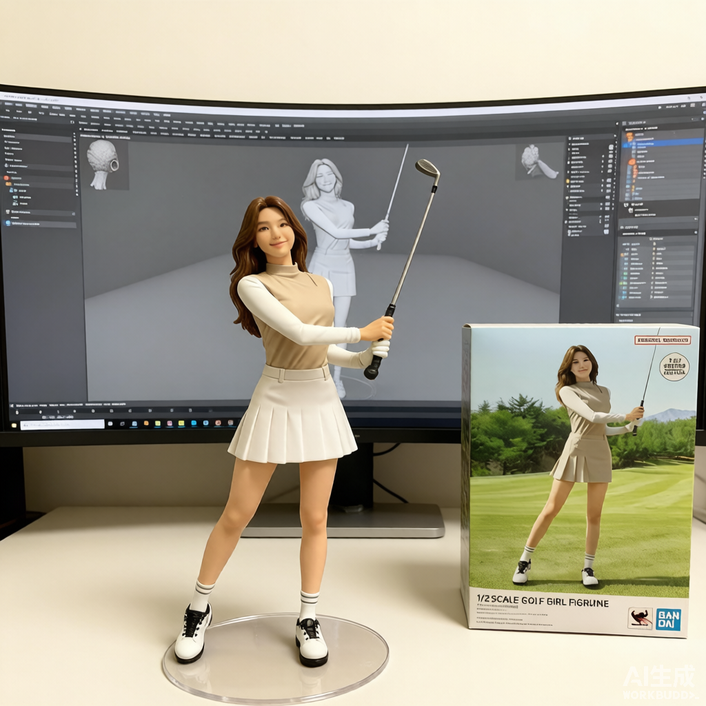 Custom single person 3D figurine from photo by Joyfulpop
