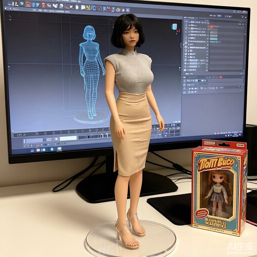 Custom single person 3D figurine from photo by Joyfulpop