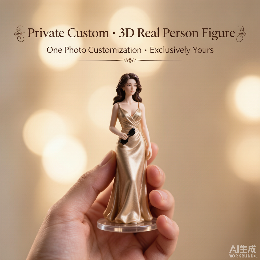Custom single person 3D figurine from photo by Joyfulpop