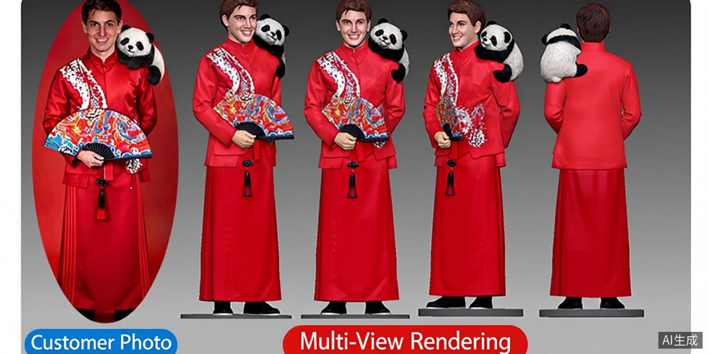 Custom single person 3D figurine from photo by Joyfulpop
