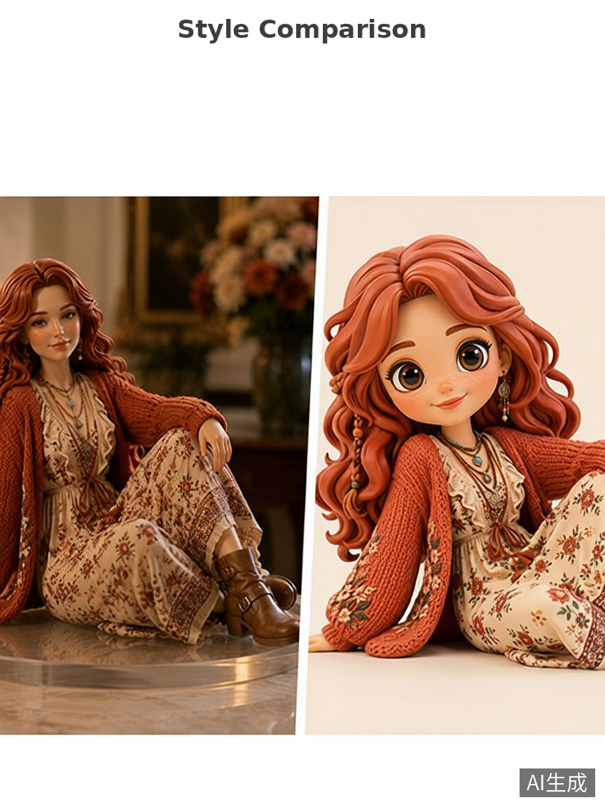 Custom single person 3D figurine from photo by Joyfulpop