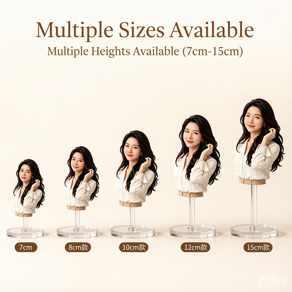 Custom half-body 3D bust figurine from photo by Joyfulpop