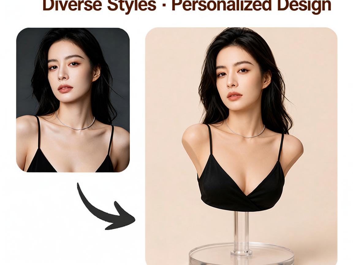 Custom half-body 3D bust figurine from photo by Joyfulpop