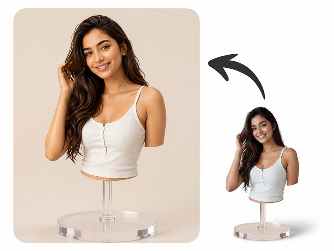 Custom half-body 3D bust figurine from photo by Joyfulpop