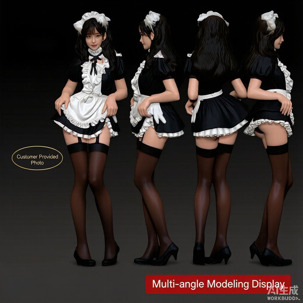 Custom single person 3D figurine from photo by Joyfulpop
