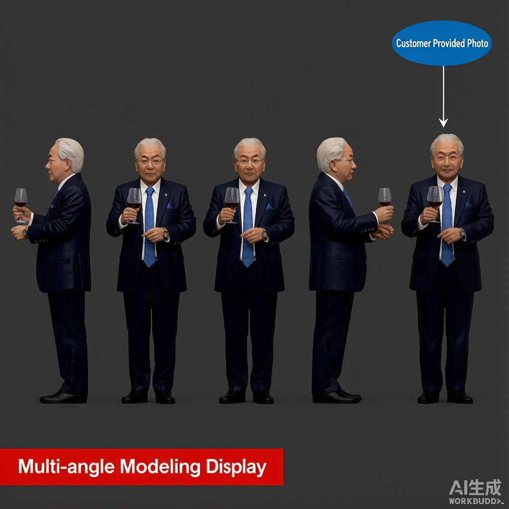 Custom single person 3D figurine from photo by Joyfulpop