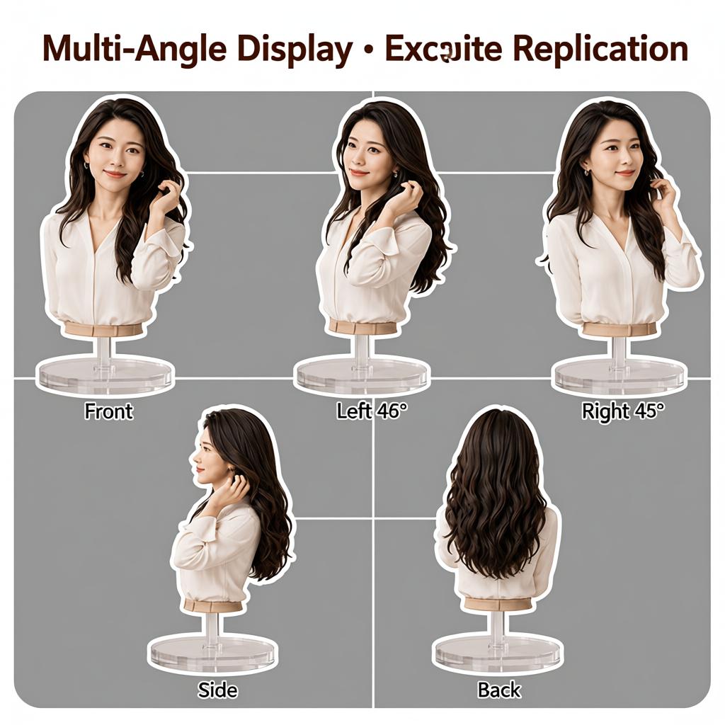 Custom half-body 3D bust figurine from photo by Joyfulpop