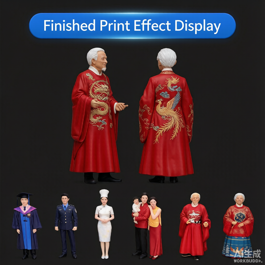 Custom single person 3D figurine from photo by Joyfulpop