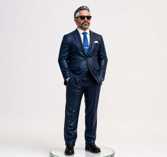 Custom half-body 3D bust figurine from photo by Joyfulpop