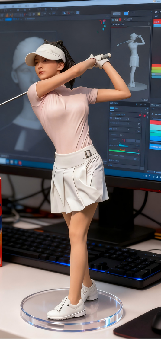 Custom half-body 3D bust figurine from photo by Joyfulpop