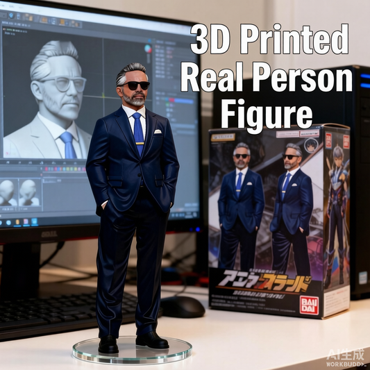 Custom single person 3D figurine from photo by Joyfulpop
