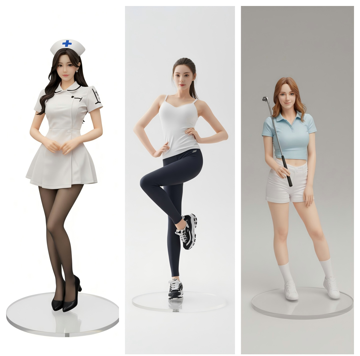 Custom half-body 3D bust figurine from photo by Joyfulpop